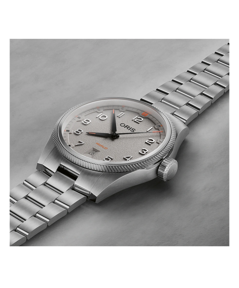 Oris ProPilot Date 41mm Grigio Acciaio Automatico 01 733 7805 4163-07 8 20 04LC | 41 mm 37711 - Oris ProPilot Date 41mm Grigio Acciaio Automatico