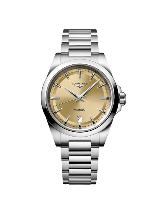 Orologio Longines Conquest 38mm Champagne Acciaio Automatico L3-720-4-62-6 - Vista frontale