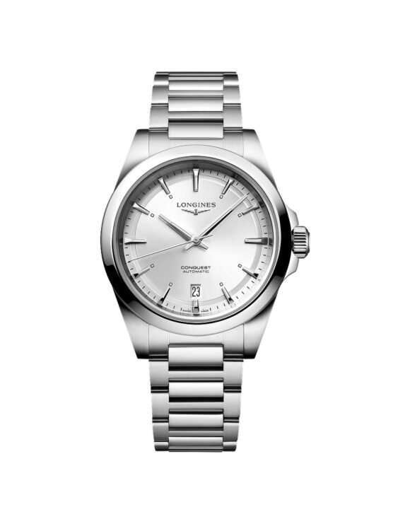 Orologio Longines Conquest 38mm Argento Acciaio Automatico L3-720-4-72-6 - Vista frontale