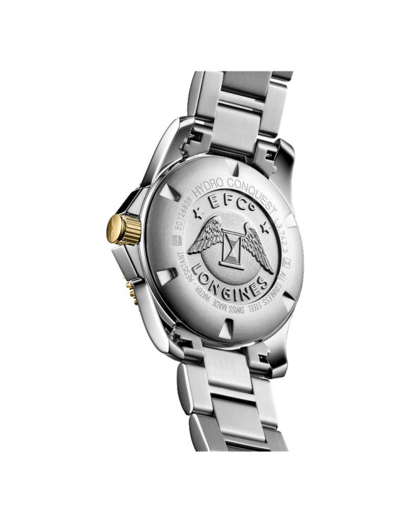 Fondello inciso e corona PVD giallo Orologio Longines Hydroconquest 41mm Automatico L3-742-3-56-7