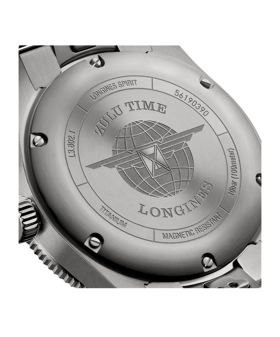 Longines Spirit Zulu Time Titanium 39mm L3.802.1.53.6 | 39 mm 36539 - Longines Spirit Zulu Time Titanium 39mm