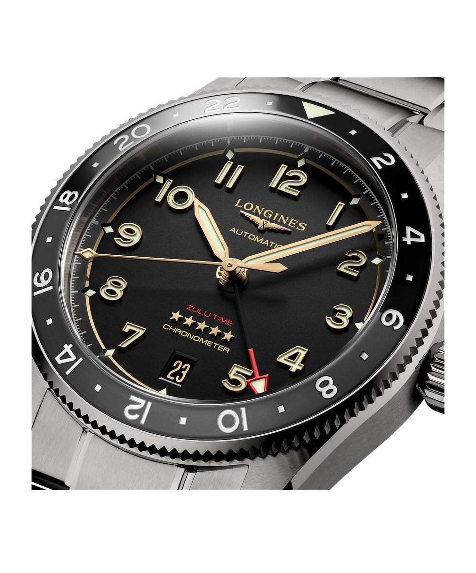 Longines Spirit Zulu Time Titanium 39mm L3.802.1.53.6 | 39 mm 36540 - Longines Spirit Zulu Time Titanium 39mm