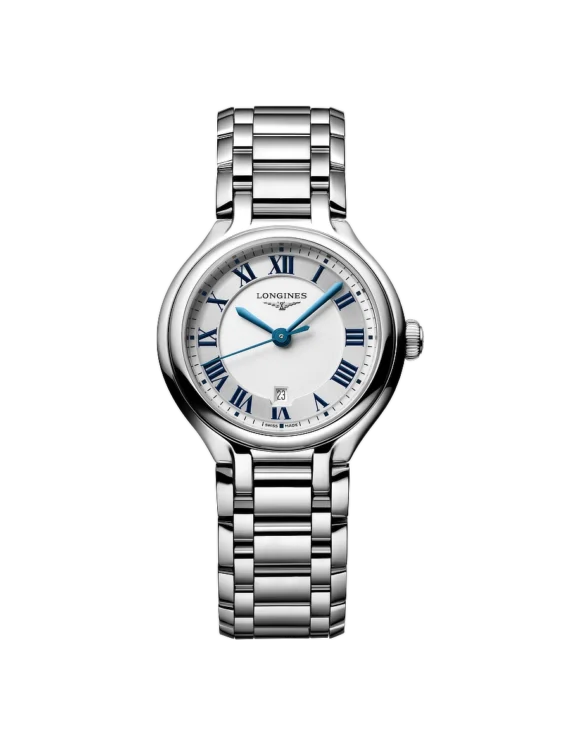 Orologio Longines Primaluna 30mm Argento Acciaio Quarzo L8-142-4-71-6 - Vista frontale