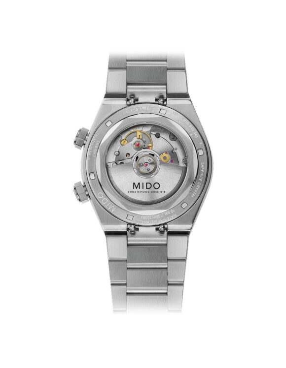 Fondello MIDO Multifort 8 Two Crowns M047.507.11.081.00 - Movimento automatico, fondello avvitato e resistenza all’acqua 100 metri