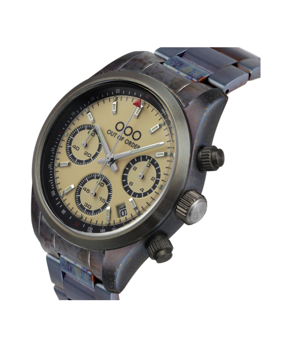 Out of Order Sporty Cronografo Ultra Distressed Quartz 40mm OOO.001-23.CR.AC | 40 mm 35980 - Out of Order Sporty Cronografo Ultra Distressed Quartz 40mm