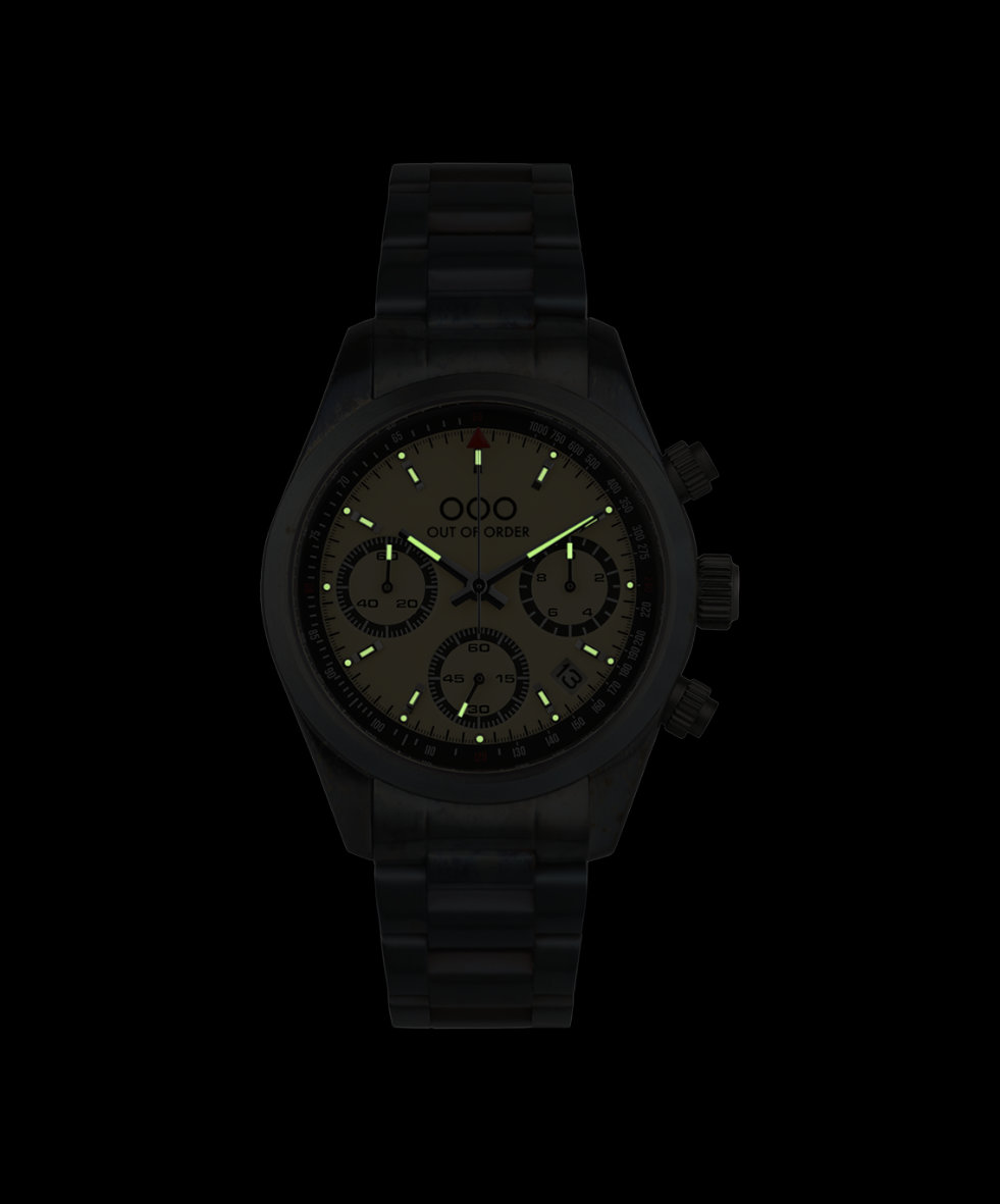 Out of Order Sporty Cronografo Ultra Distressed Quartz 40mm OOO.001-23.CR.AC | 40 mm 35981 - Out of Order Sporty Cronografo Ultra Distressed Quartz 40mm