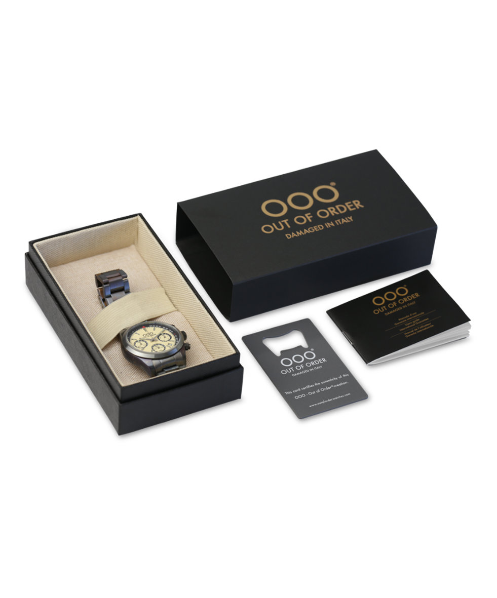 Out of Order Sporty Cronografo Ultra Distressed Quartz 40mm OOO.001-23.CR.AC | 40 mm 35982 - Out of Order Sporty Cronografo Ultra Distressed Quartz 40mm