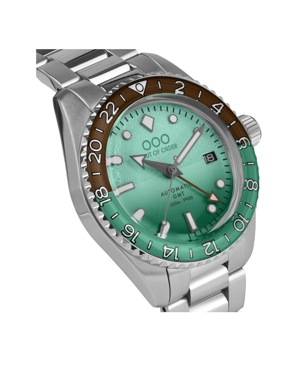 Out of Order Shaker After Eight Ultra Brushed Auto Gmt 40mm OOO.001-25.AE.BAND.SS | 40 mm 35868 - Out of Order Shaker After Eight Ultra Brushed Auto Gmt 40mm