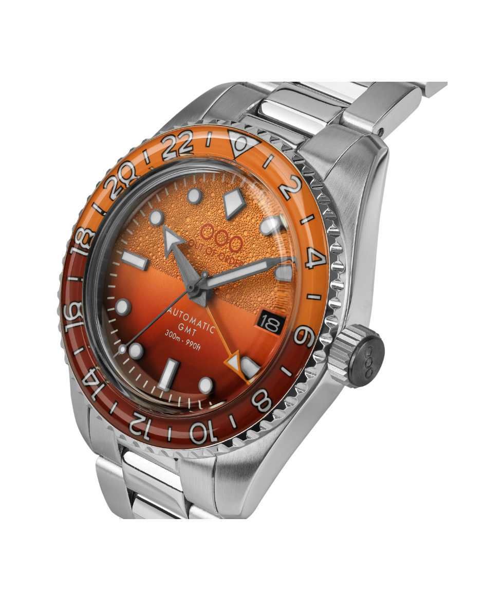 Out of Order Shaker Negroni Ultra Brushed Auto Gmt 40mm OOO.001-25.NE.BAND.SS | 40 mm 35886 - Out of Order Shaker Negroni Ultra Brushed Auto Gmt 40mm