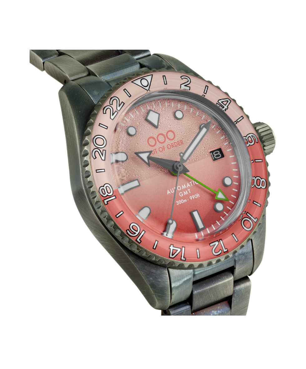 Out of Order Shaker Paloma Ultra Distressed Auto Gmt 40mm OOO.001-25.PA.BAND | 40 mm 35845 - Out of Order Shaker Paloma Ultra Distressed Auto Gmt 40mm