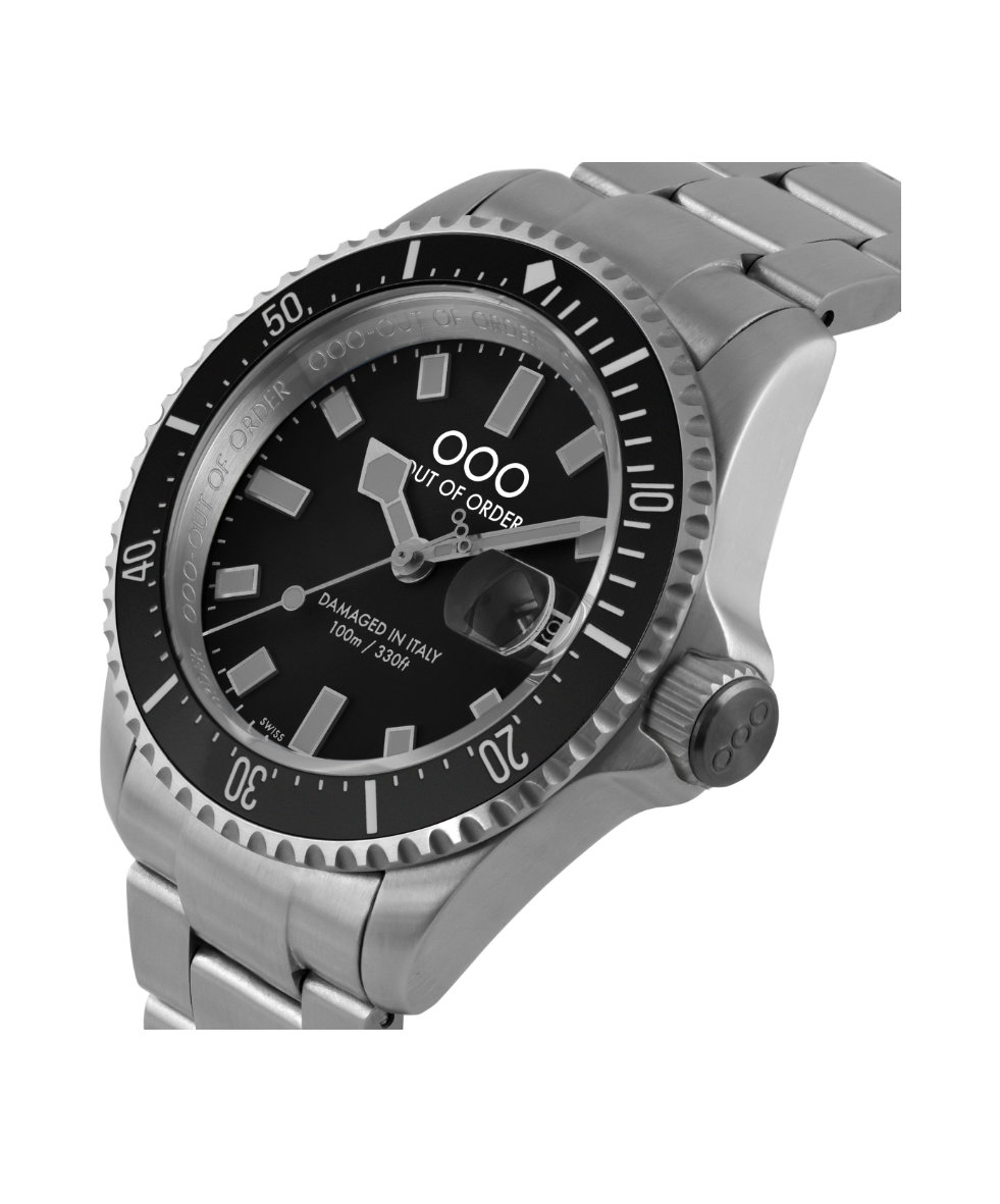 Out of Order Casanova Ultra Brushed Quartz 43mm OOO.001-27.NE.GR.SS | 43 mm 35780 - Out of Order Casanova Ultra Brushed Quartz 43mm