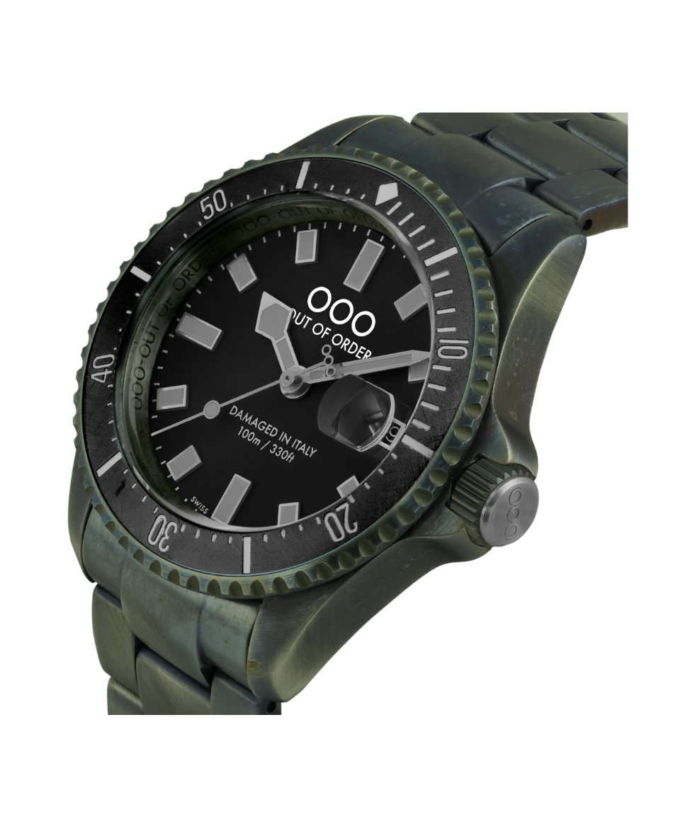 Out of Order Casanova Ultra Distressed Quartz 43mm OOO.001-27.NE.GR | 43 mm 35743 - Out of Order Casanova Ultra Distressed Quartz 43mm