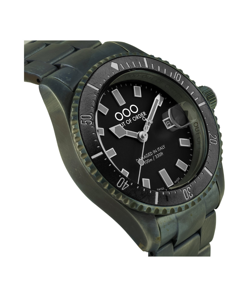 Out of Order Casanova Ultra Distressed Quartz 43mm OOO.001-27.NE.GR | 43 mm 35744 - Out of Order Casanova Ultra Distressed Quartz 43mm