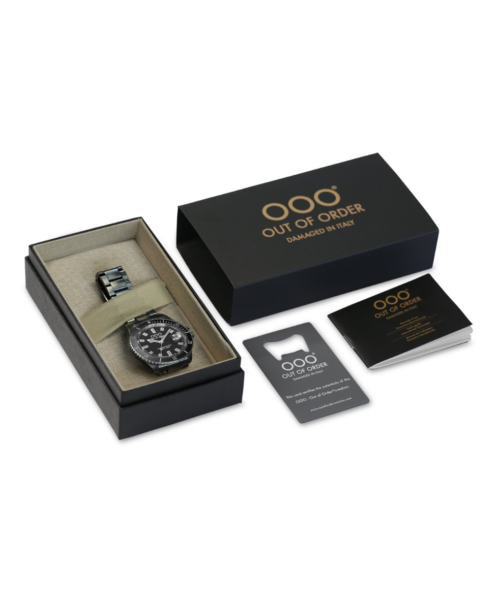 Out of Order Casanova Ultra Distressed Quartz 43mm OOO.001-27.NE.GR | 43 mm 35745 - Out of Order Casanova Ultra Distressed Quartz 43mm