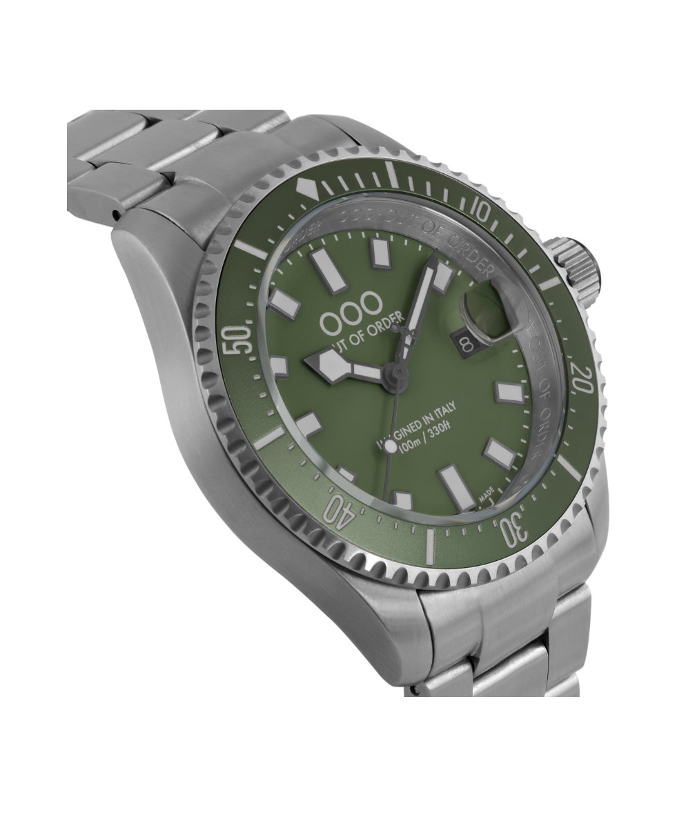 Out of Order Casanova Ultra Brushed Quartz 43mm OOO.001-27.VE.SS | 43 mm 35995 - Out of Order Casanova Ultra Brushed Quartz 43mm